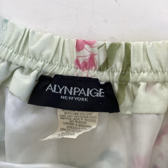 ALYN PAIGE cotton strapless floral dress (#i100) - Picture 2 of 5